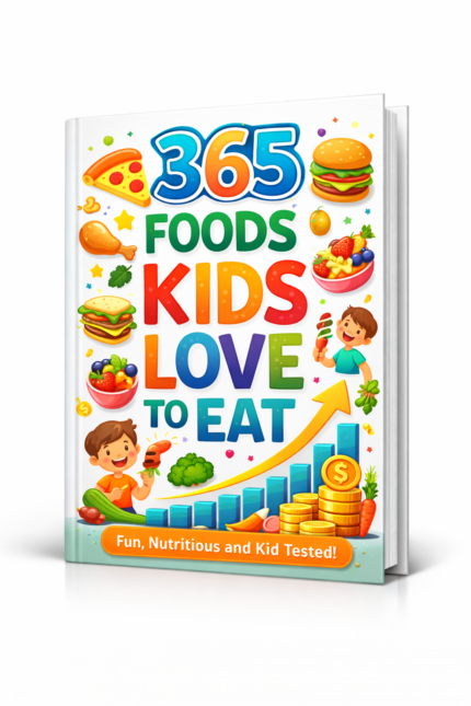 365 foods kids love to eat guide showing kid tested healthy meals and fun nutritious food ideas for children and family meal planning