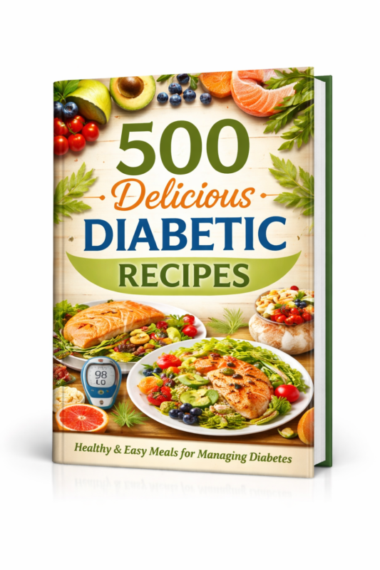 500 diabetic recipes cookbook for healthy low sugar meals and balanced diet
