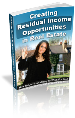 Real Estate Residual Income Guide showing passive income from property investment, rental earnings, and wealth-building strategy concept