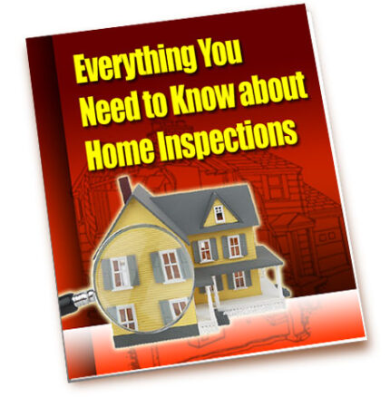 Home Inspection Guide showing property evaluation, house structure check, and professional home inspection process concept