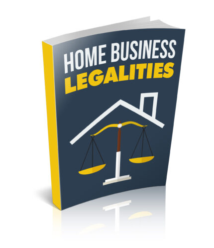 Home Business Legalities Guide showing business registration documents, legal compliance paperwork, and small business setup concept image