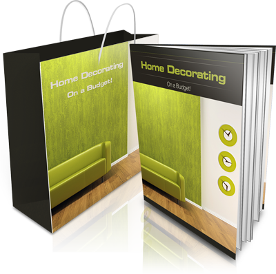 Home Decorating on a Budget Guide showing stylish affordable living room decor, DIY interior design ideas, and budget home makeover concept