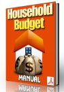 Household Budget Guide showing expense tracking, financial planning charts, saving money concept, and organized budget management system