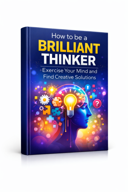 How to be a brilliant thinker book guide showing creativity, critical thinking exercises, and problem-solving development strategies for personal growth