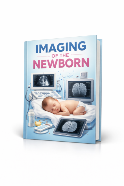 Imaging of the newborn neonatal guide showing diagnostic radiology techniques including ultrasound, MRI, and X-ray for infant healthcare and early detection