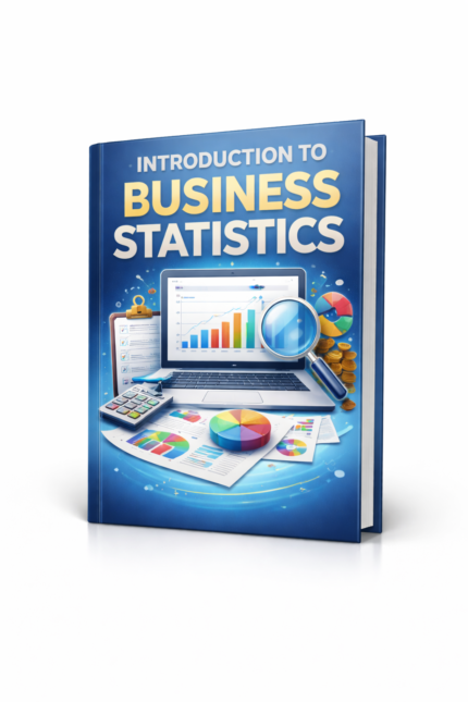 Introduction to Business Statistics guide book cover data analysis business statistics decision making SEO optimized textbook