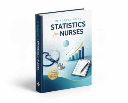 Introduction to Statistics for Nurses guide book cover nursing data analysis evidence based practice statistics for healthcare SEO optimized textbook
