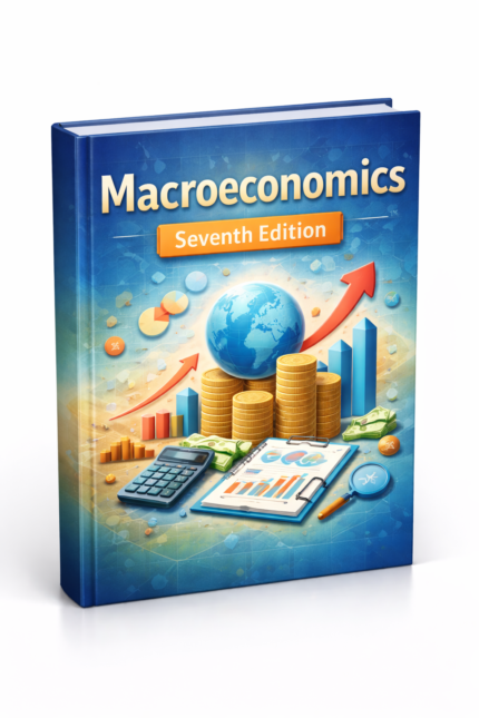 macroeconomics 7th edition economics textbook cover showing economic theory and global financial systems guide