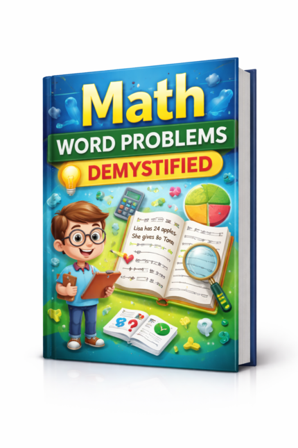math word problems demystified book cover step by step math problem solving guide for students and exam preparation