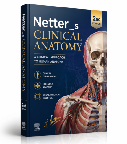Netter clinical anatomy book 2nd edition with detailed human anatomy illustrations for medical students