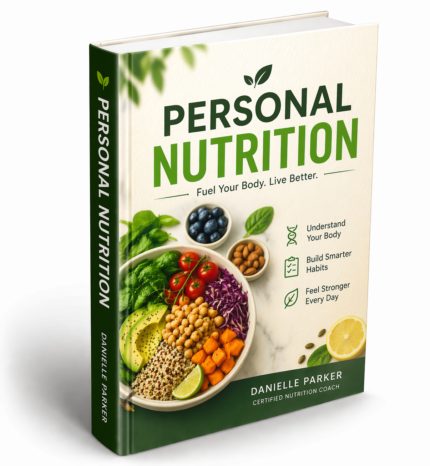 personal nutrition guide showing healthy diet plan and balanced lifestyle food choices for wellness