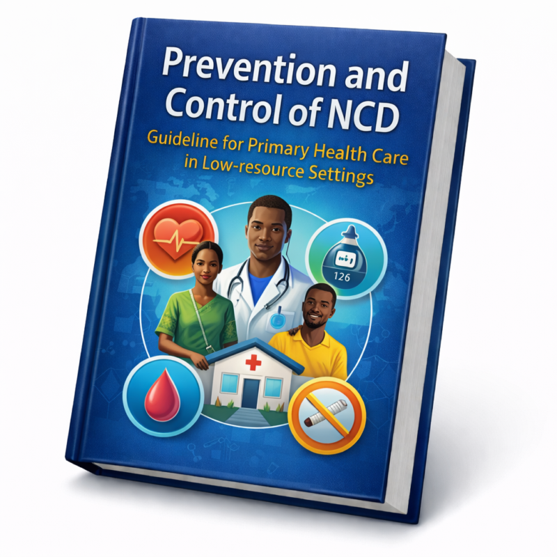 NCD prevention guideline for primary healthcare showing chronic disease control strategies in low resource healthcare settings