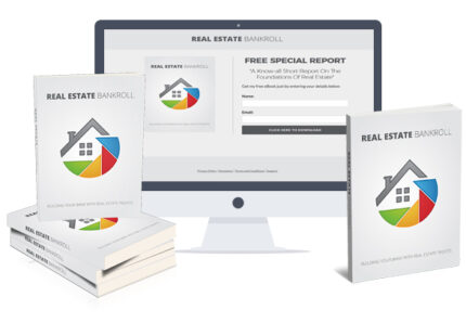 SEO optimized guide showing real estate bankroll strategies with property investment, financial growth, and passive income generation concepts