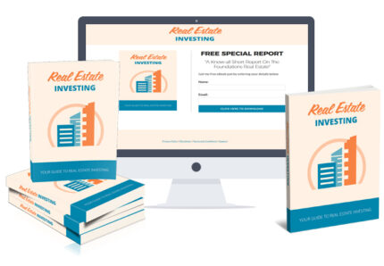 SEO optimized guide showing real estate investing strategies with property growth, market analysis, and passive income building concepts