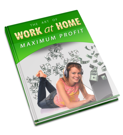 Work at home guide showing online income strategies and remote work setup