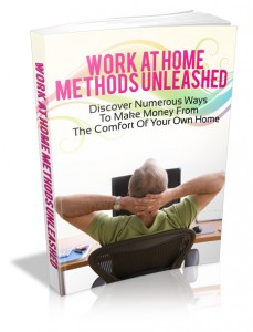 Work at home methods unleashed guide showing online income strategies and home business ideas